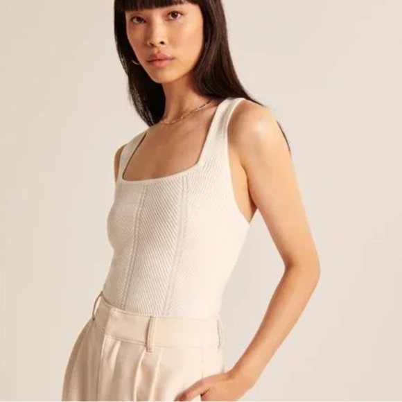 A&F Elevated Ribbed Crossback Tank - Picture 2 of 7